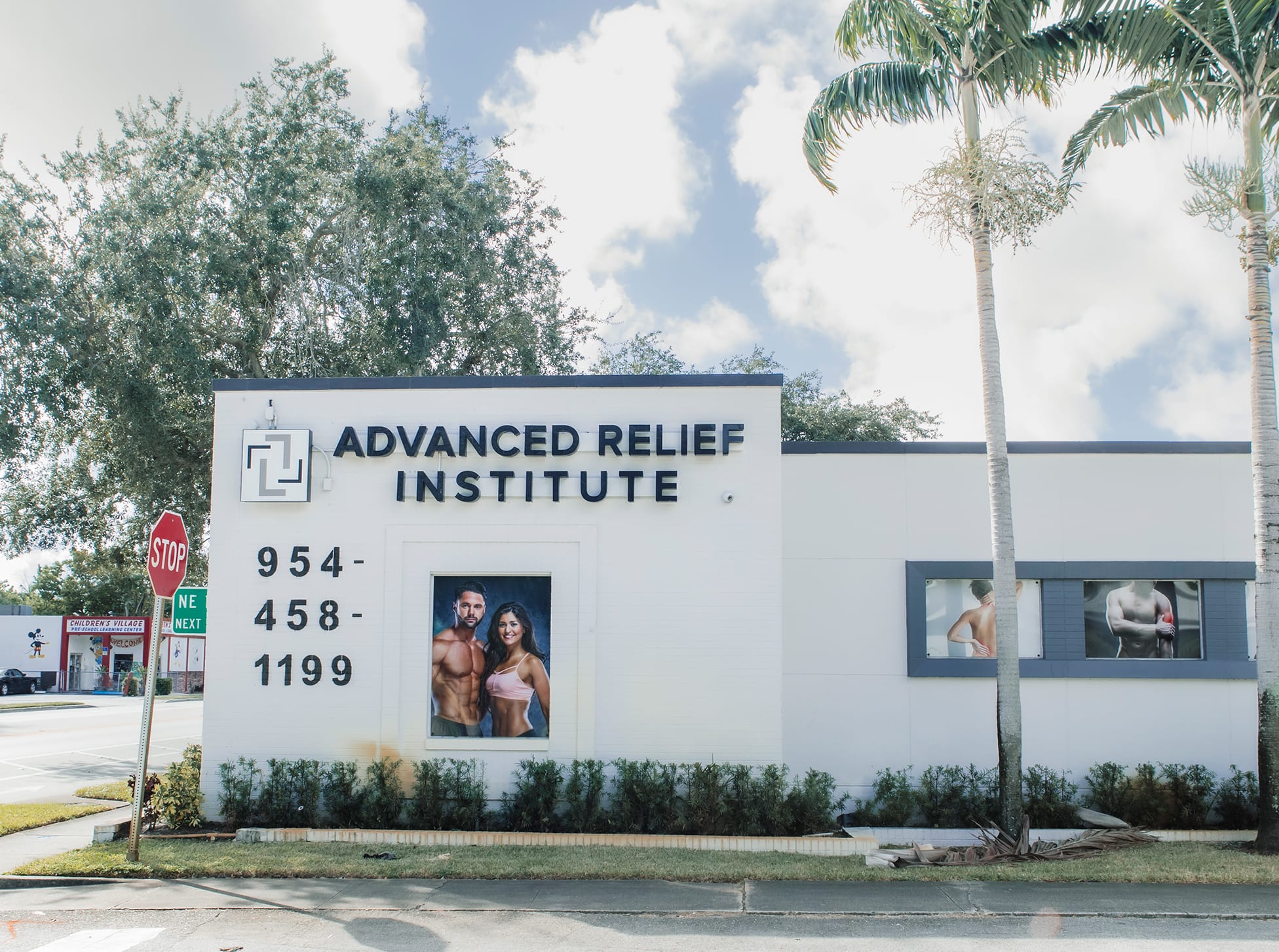 side of Advanced Relief Institute building